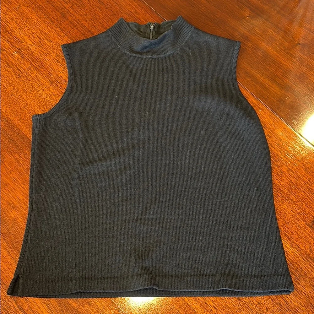 St. John Black Knit Top